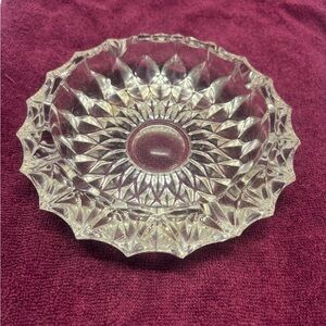 Large Vintage Crystal Ashtray